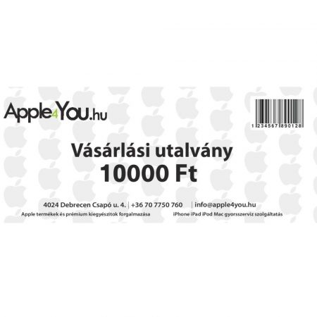 Apple4You vásárlási utalvány - 10.000 Ft