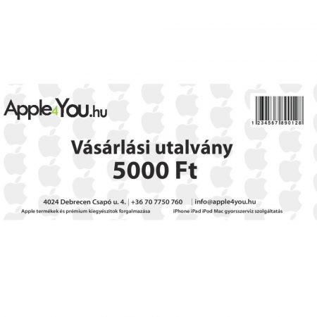 Apple4You vásárlási utalvány - 5.000 Ft