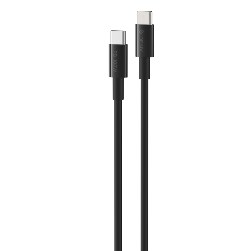 devia-ec317-smart-pd-100w-usb-type-c-15m-adatkábel-fekete