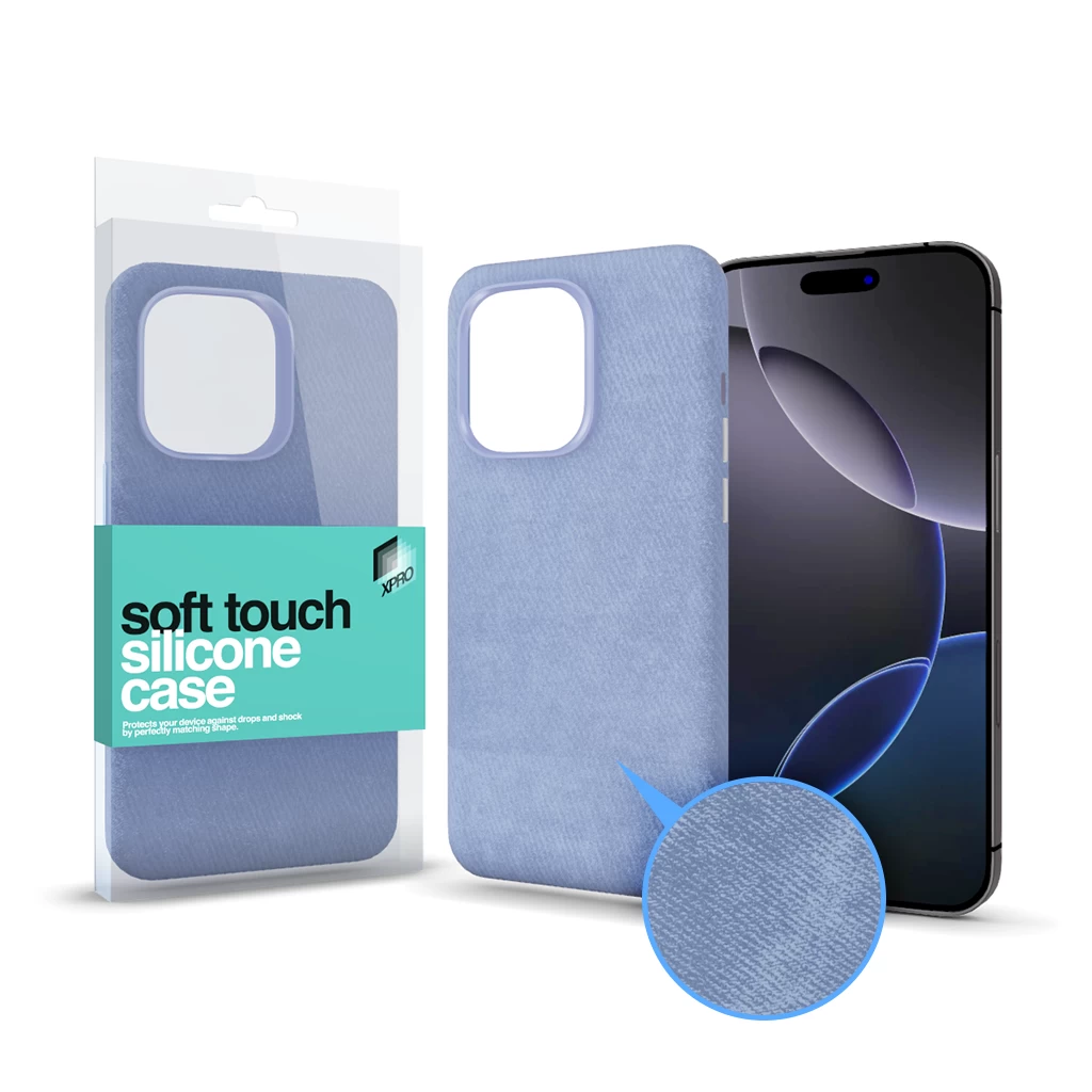 Xpro Soft Velvet Magsafe tok – kék Apple iPhone 15