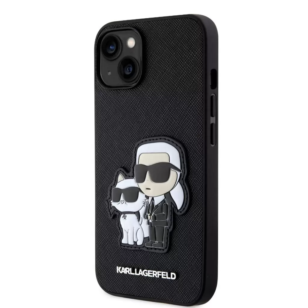 Karl Lagerfeld  Apple iPhone 13 tok - Fekete nagy logós