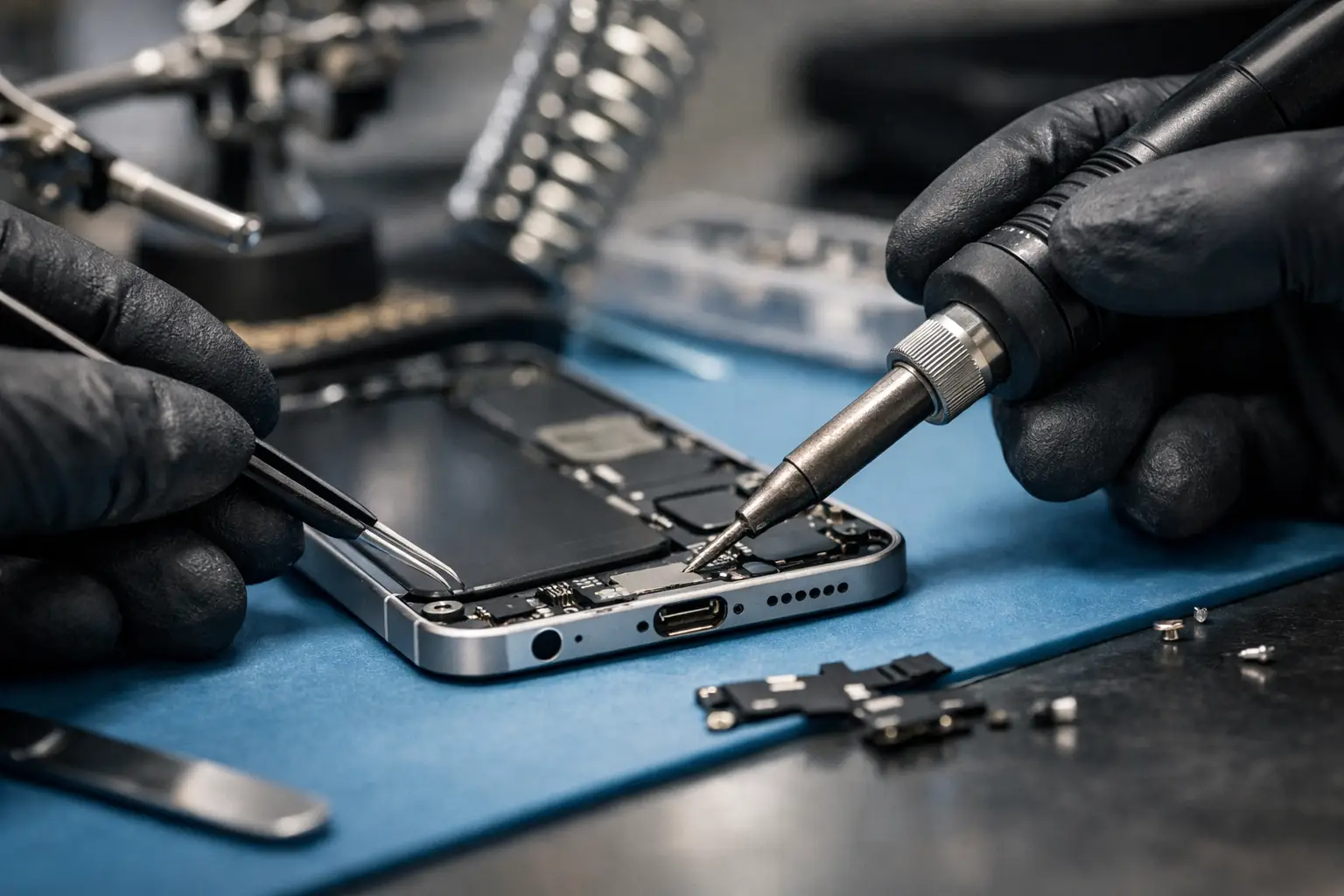 iPhone töltőport javítás esettanulmánya